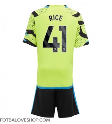 Arsenal Declan Rice #41 Dětské Venkovní Dres 2023-24 Krátký Rukáv (+ trenýrky)